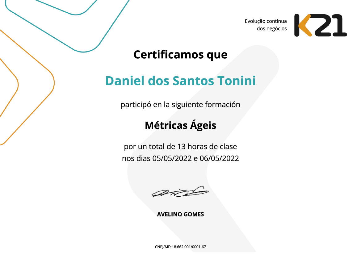 Certificado K21